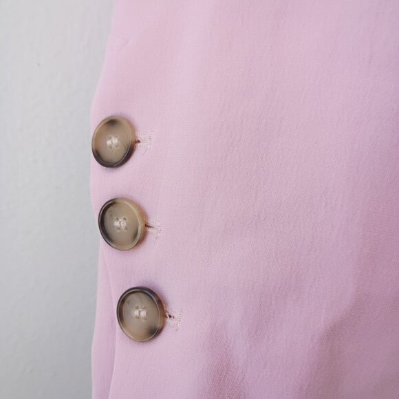 ZARA Oversized Light Pink Blazer Women’s Size XS | One Button Lined Pastel Chic - Picture 3 of 6